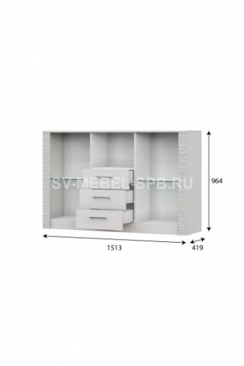 Комод-витрина Гамма 20 (sv) в Тогучине - mebel154.com