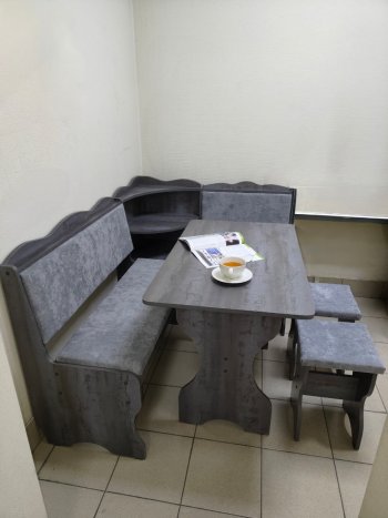 Кухонный уголок Миссия с полкой ткань в Тогучине - mebel154.com