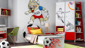 Комплект для детской Футбол вар.2(ваша меб.) в Тогучине - mebel154.com