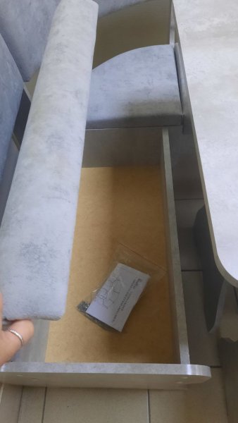 Кухонный уголок Миссия V велюр (цемент) в Тогучине - mebel154.com