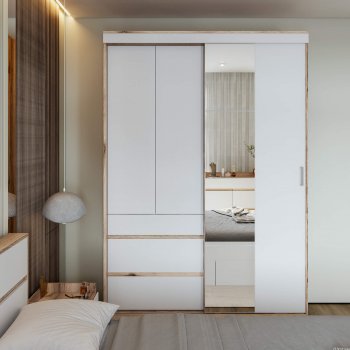 Шкаф-купе Брауни 1.5м в Тогучине - mebel154.com