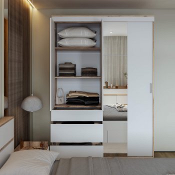 Шкаф-купе Брауни 1.5м в Тогучине - mebel154.com