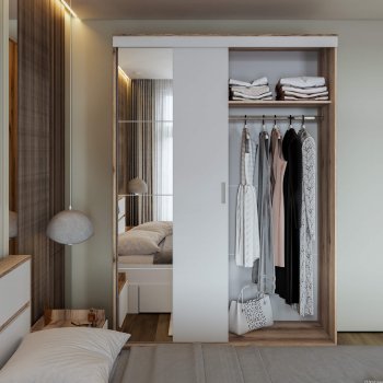 Шкаф-купе Брауни 1.5м в Тогучине - mebel154.com