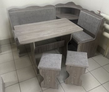 Кухонный уголок Миссия с полкой, ткань(локи) в Тогучине - mebel154.com