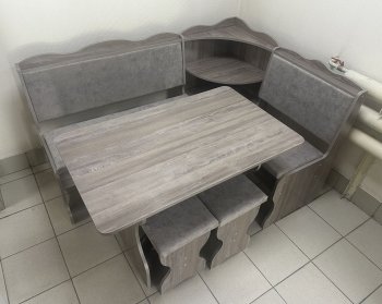 Кухонный уголок Миссия с полкой, ткань(локи) в Тогучине - mebel154.com