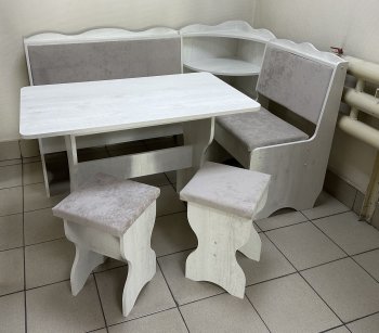 Кухонный уголок Миссия с полкой ткань в Тогучине - mebel154.com