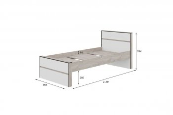 Кровать 0.9м Акита в Тогучине - mebel154.com