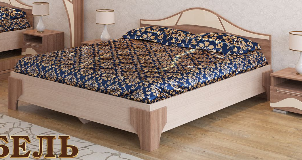 Кровать  1400 Лагуна-5(основание-щит) в Тогучине - mebel154.com