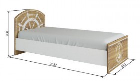 Кровать 900 КРД 900.1 Юнга в Тогучине - mebel154.com