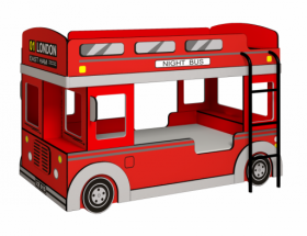 Кровать двухъярусная детская Автобус в Тогучине - mebel154.com