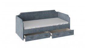 Кровать с мягкой обивкой и ящиками Кантри Тип 1 (900) в Тогучине - mebel154.com