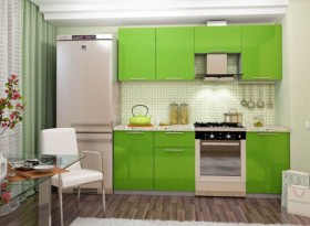 Кухня Олива зеленый металлик модульная в Тогучине - mebel154.com