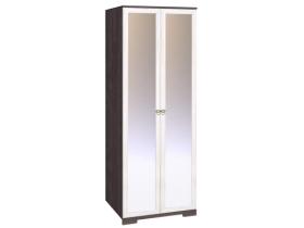Шкаф для одежды 2-х дверный с зеркалом 12-2 Бриз в Тогучине - mebel154.com