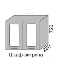 Шкаф верхний 720 ВШ 60В витрина Алеся Эконом в Тогучине - mebel154.com