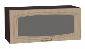 Шкаф верхний горизонтальный со стеклом Сити ШВГС 800 в Тогучине - mebel154.com